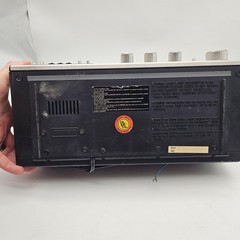 Vintage Soundesign 3970A AM FM Stereo Electronic Clock Radio Woodgrain Japan