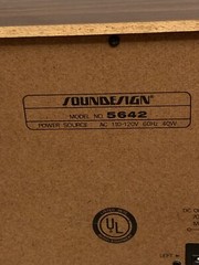 Vintage SOUNDESIGN Model 5642 Radio Tape Player/Recorder With Manual