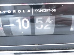Vintage Motorola Concept-90 Black Flip Clock AM/FM Radio TESTED WORKING READ