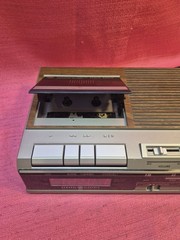Vintage GE 7-4634A Digital Clock Radio Cassette Player AM/FM Woodgrain Tested