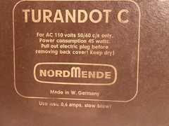 Vintage Nordmende Turandot C Display Radio FM BC SW1 SW2 Made In W Germany PARTS