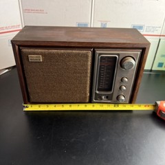 Sony Radio ICF-9650W AM/FM Tabletop Stereo Simulated Wood – Vintage – Works