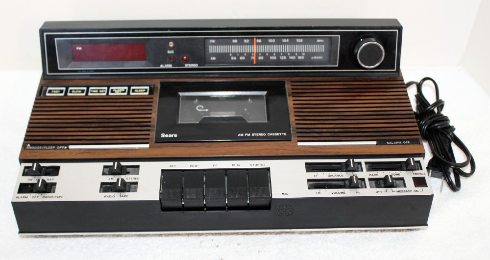 Vintage Sears 317.23400 051 Am/Fm Cassette Alarm Clock Radio 23400 ~ Repair