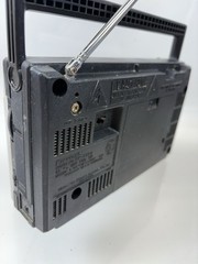 Vintage Panasonic Radio AM FM 2-Band Receiver Model RF 538A Black AC Plug