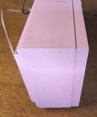 Vtg 1960s Barbie Pink Emerson LifeTimer II Clock Tube Radio G1705 Tested Working