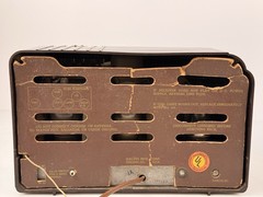 Working Motorola Tube Radio 1939 Art Deco Design Bakelite Model 61A MID CENTURY