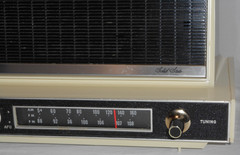Vintage Sears Silvertone Sold State AM/FM Radio Model 8014 8015 CLEAN NICE Works