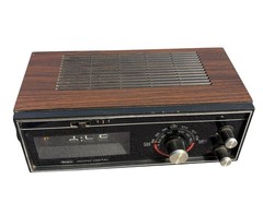 Vintage Sears Flip Clock Woodgrain Radio – Broken For Parts