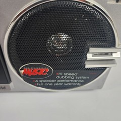 Vintage GE Mini AM FM FM Stereo Dual Cassette Recorder 3-6210 Excellent Box