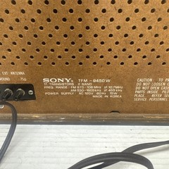 RARE 1970&rsquo;s Sony Console Radio Model TFM-9450W AM/FM 2 Band 11 Transistor TESTED