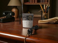 Vintage SANYO RP5115 AM/FM Transistor Radio AC/DC Solid State 1979-1985