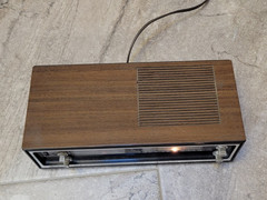 vtg MOTOROLA FLIP CLOCK TC 7HW AM/FM light Parts Only Rare *read *