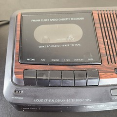 PARTS/REPAIR – VTG GE 7-4966A Alarm Clock Radio Cassette Recorder – Dual Alarm