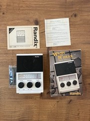 Vintage – Wash N’ Hear AM/FM Water-resistant Radio – New In box