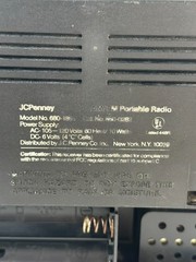 VTg JCPenney 680-1851 AM FM Portable Radio Tested Working Classic Analog Sound