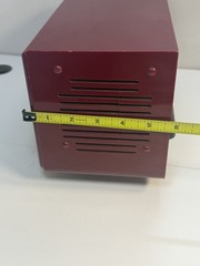 General Electric Cranberry Red 1953 Model 565 clock radio for parts