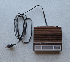 VTG Realistic Weatheradio Alert 3 Channel Toggle Switch Alert Siren Walnut Grain