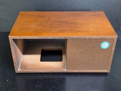 KLH Model 200 AM FM Clock Radio Cabinet Only Base Unit 100 VTG Nice Shape