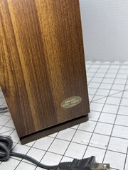 Vintage SONY AM/FM Desktop Radio ICF-9740W Wood Grain Tested Working
