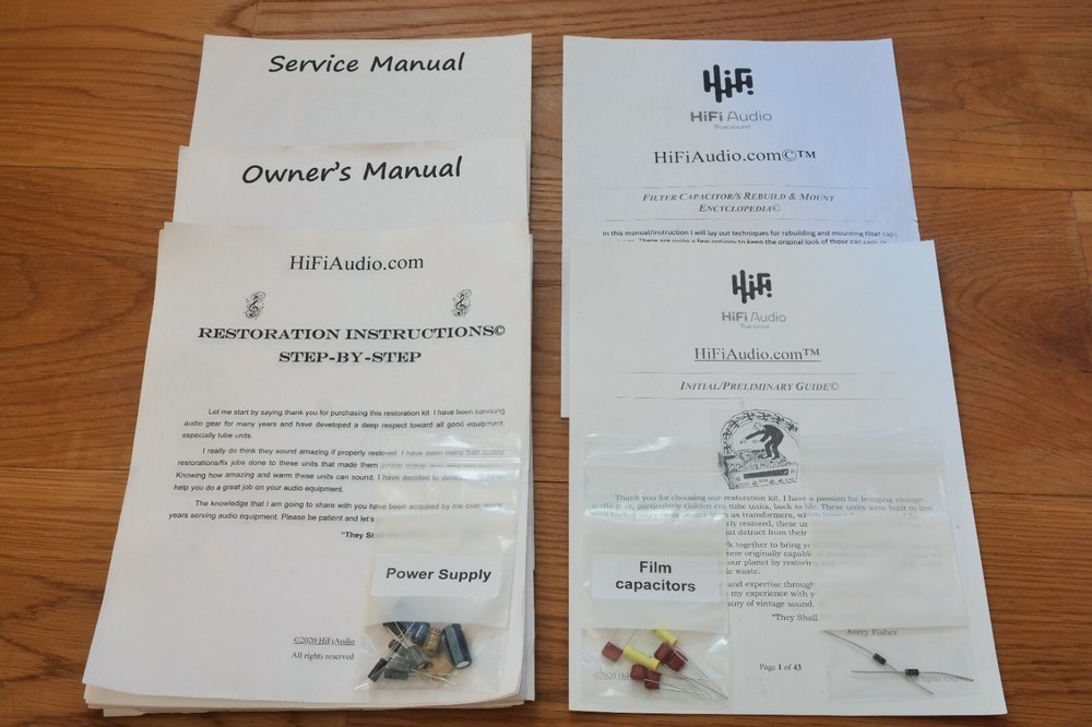 Zenith Royal R7000 Trans-Oceanic restoration repair rebuild capacitor kit