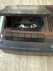 Vtg. General Electric 7-4966A Alarm Clock Cassette Player W/Record Am /Fm Works