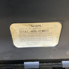 Vintage Sears Com Trek IX Model 132.2285 Tested and Working MISSING ONE KNOB