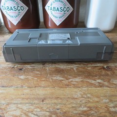 Vintage Sears Roebuck SR-3000 Series 80&rsquo;s Silver Mini Stereo Cassette Boombox