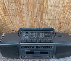 Vintage Magnavox AW-7590/17 Turbo Bass Boombox/Dual cassette decks/AM FM Radio