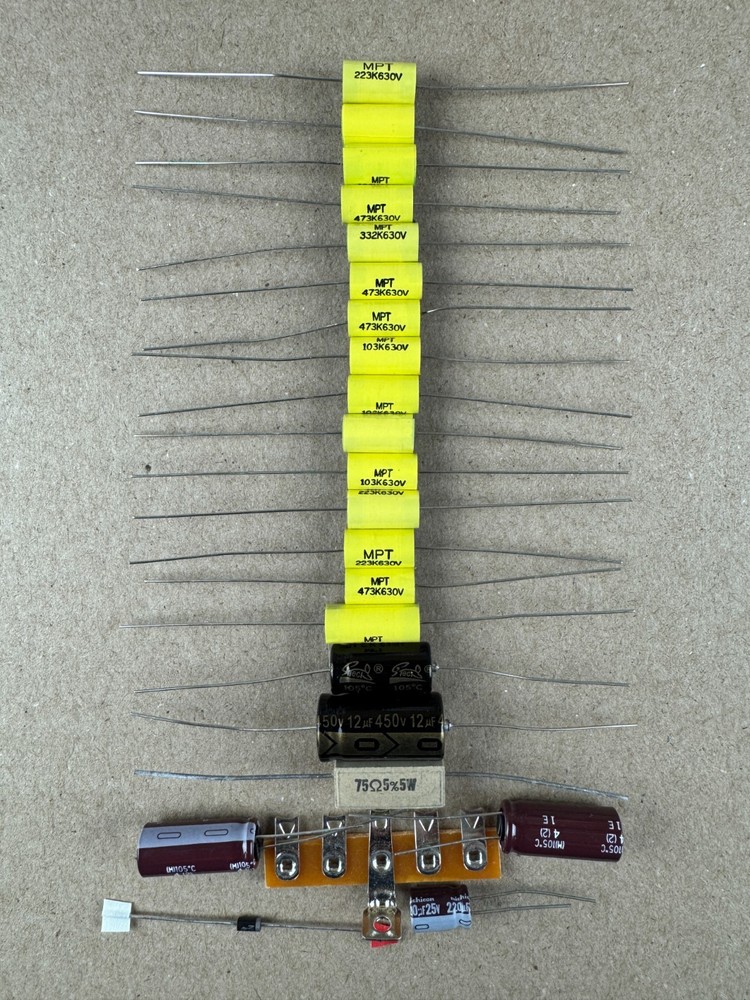 Zenith Trans-Oceanic R600 Complete Recap Kit High-Quality Radio Repair Set