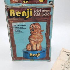 1977 Benji Solid State AM Radio Battery Powered Tested