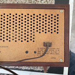 ✅️Vintage Antique Admiral Radio Wood Dual Speaker Y3921 for parts or repair