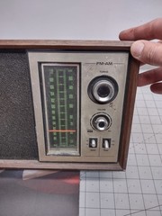Vintage Mid Century Modern Wood Grain Radio PANASONIC #RE-6286 AM/FM