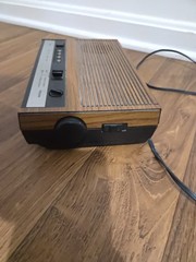 GE Vintage Wood Grain Digital Clock AM/FM Radio Alarm Clock Model 7-4633D
