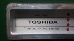 Vintage Toshiba Portable Radio RP-1640T AM-FM-TV 4 Band