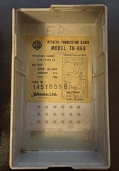 Vintage Hitachi Transistor 6, Model TH-666, Radio, Tested, Japan, with Case