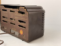 Working Motorola Tube Radio 1939 Art Deco Design Bakelite Model 61A MID CENTURY