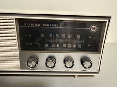 Vintage National Panasonic FM AM 2-Band Tube Radio – Model RE-744 – Tested Works