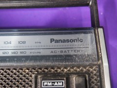 Vintage Panasonic AM-FM Radio AC-Battery 2-Band Receiver Model RF-537