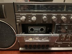 General Electric Model 3-526D Boom Box. Works. Tested.