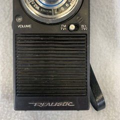 Vintage Realistic Portavision Radio Shack Portable Pocket FM Radio, Weather, TV