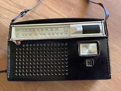 VTG Panasonic Radio(Matsushita) with adapter, strap, case. plz read