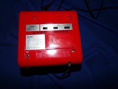 Vintage Randix Red Cube Box Square Cassette, Clock, AM/FM Radio – Works