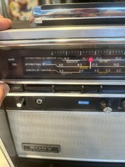 SONY CRF-5090 Earth Orbiter 9-Band SW/MW/LW/FM Radio Powers ON WORKS READ