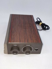 Citizen Vintage Clock Radio JCR360 Silver Woodgrain Plastic Alarm Hong Kong