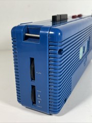 Vintage 1980s Soundesign Color Tunes Radio Cassette Player 4603VBL Blue Boom Box