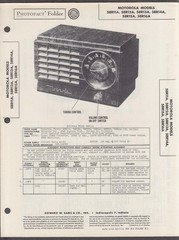 Motorola 58R Radio Photofact Folder 1949