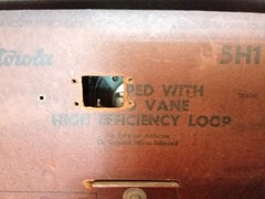 Motorola Aero-Vane High Efficiency Loop AM Radio from 1940&rsquo;s