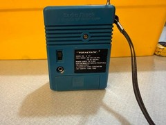 Vintage Realistic AM/FM Pocket Radio Model 12-721, Blue, Tested & Working