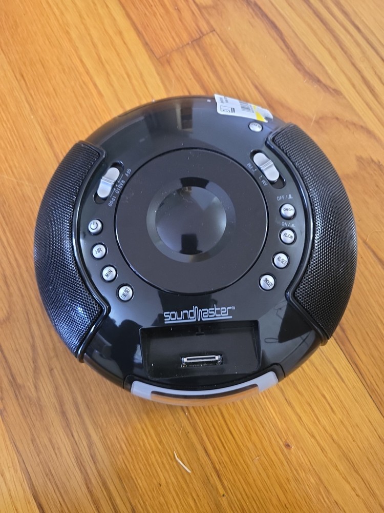 Sound Master isnooze clock radio Model 143BK With Adapter Tested
