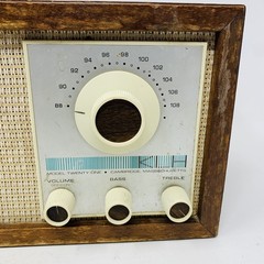 Vintage KLH Model Twenty One 21 FM Table Radio & Speaker – Tested & Works Great!
